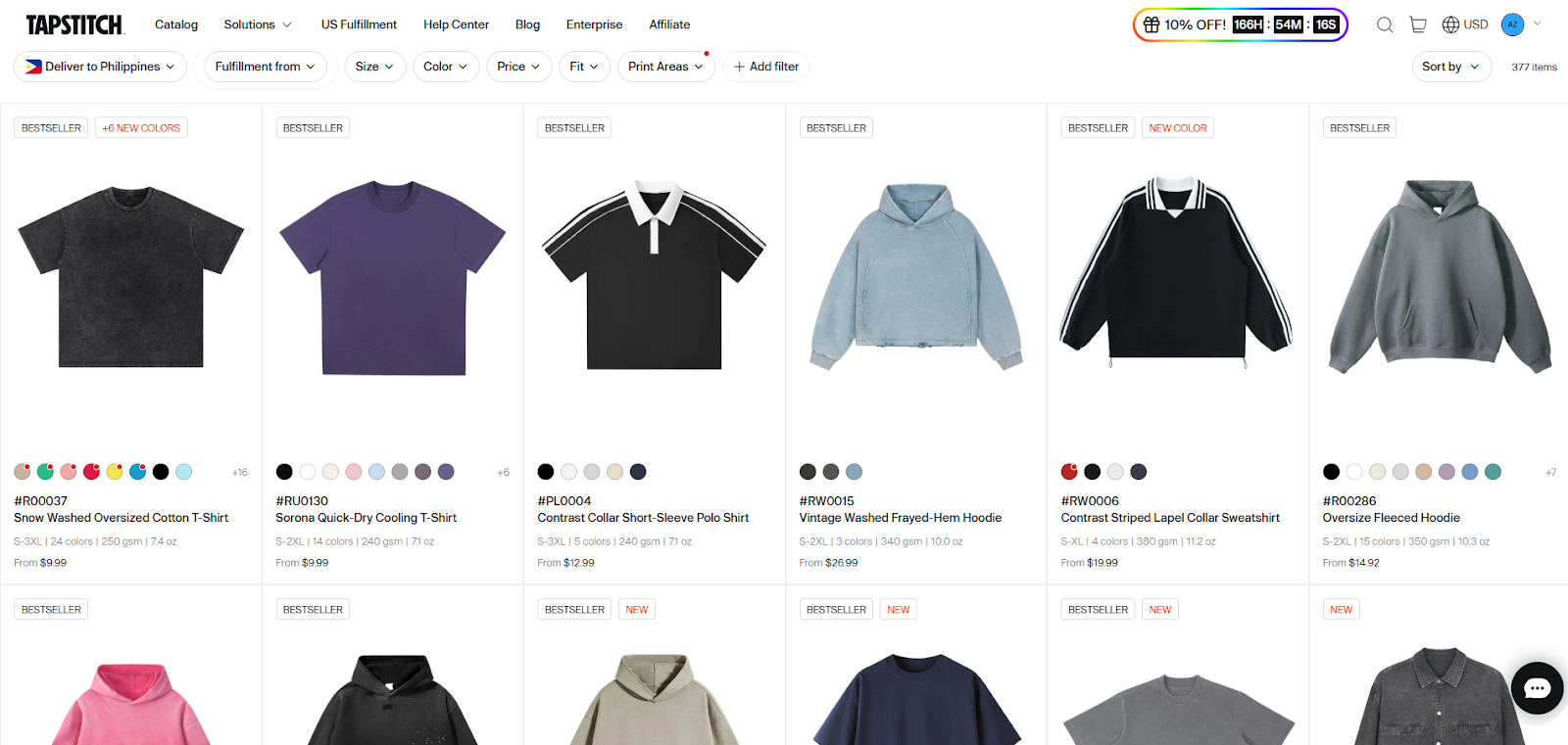 tapstich-dashboard-dropshipping-clothing-supplier tapstich dashboard dropshipping clothing supplier