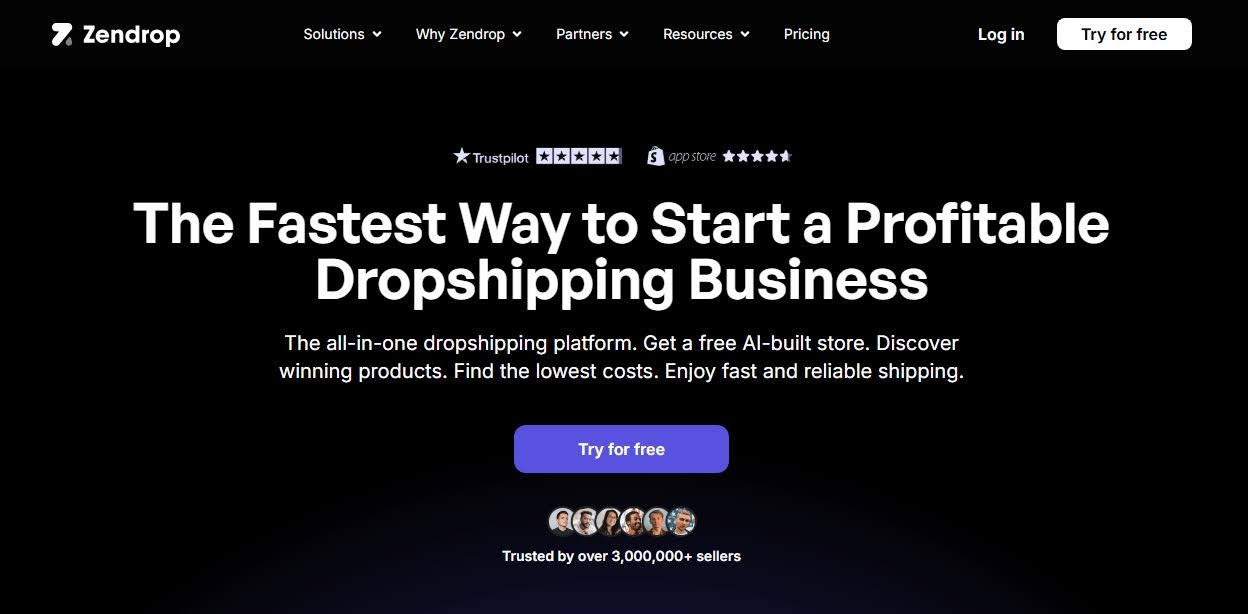 zendrop-dropshipping-platform-homepage zendrop dropshipping platform homepage